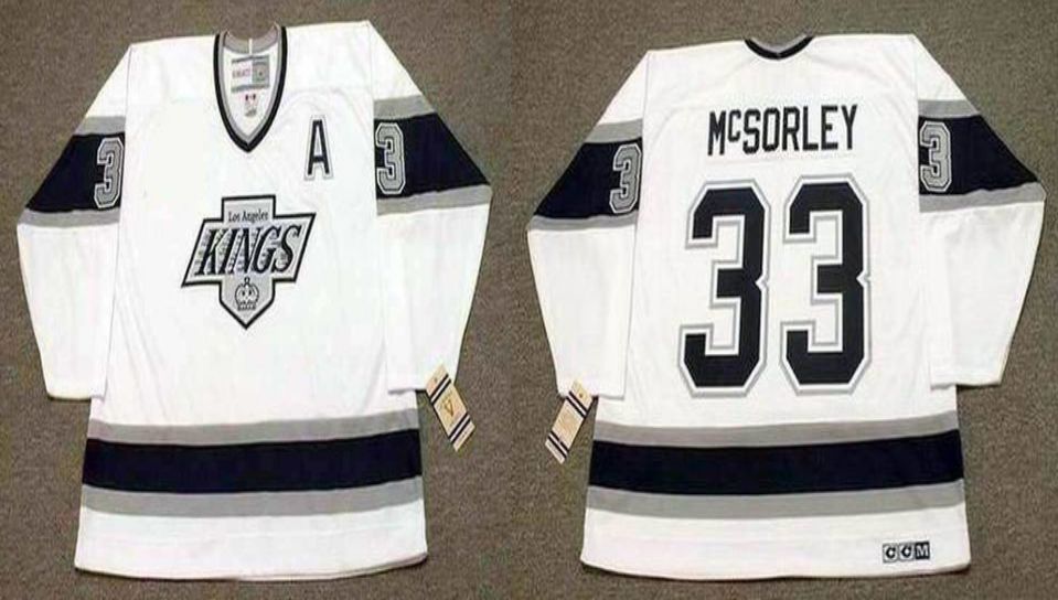 2019 Men Los Angeles Kings 33 Mcsorley White CCM NHL jerseys1